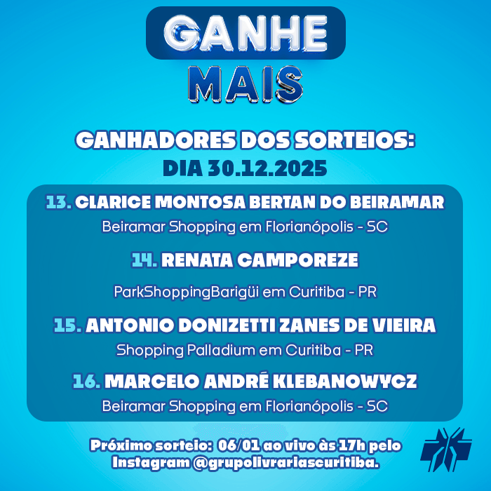 Ganhadores Quarto Sorteio