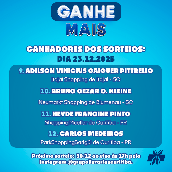 Ganhadores Terceiro Sorteio