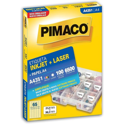 etiqueta inkjet laser a4 351 6500 unidades etiqueta inkjet laser a4 351 6500 unidades