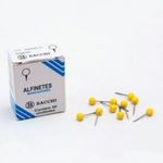 alfinete para mapas n1 amarelo 50un