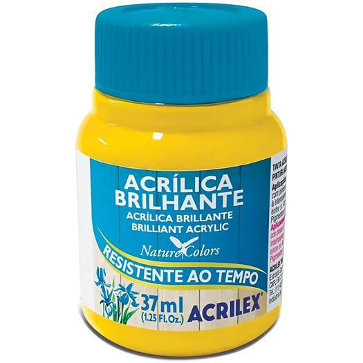 tinta acrílica brilhante 37ml amarelo ouro tinta acrílica brilhante 37ml amarelo ouro