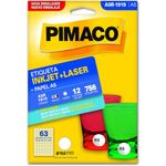 etiqueta inkjet laser a5 r1919 redonda 756 unidades