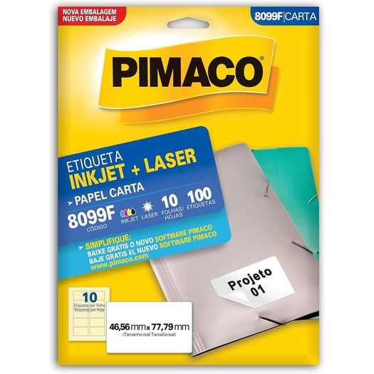 etiqueta inkjet laser carta 100 unidades etiqueta inkjet laser carta 100 unidades
