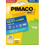 etiqueta inkjet/laser a5 q932 09x32 840 unidades pimaco etiqueta inkjet/laser a5 q932 09x32 840 unidades pimaco