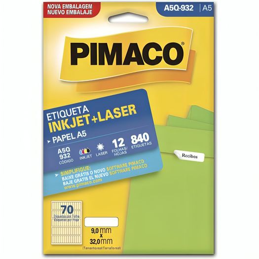etiqueta inkjet laser a5 q932 840 unidades etiqueta inkjet laser a5 q932 840 unidades