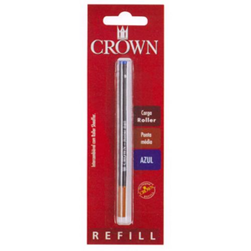 carga de caneta roller azul compatível crown e sheaffer ca22007a 1unid blister crown