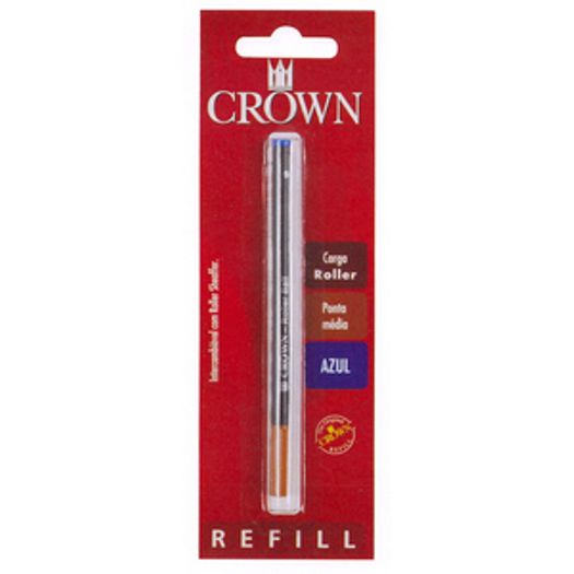 carga de caneta roller azul compatível crown e sheaffer ca22007a 1unid blister crown carga de caneta roller azul compatível crown e sheaffer ca22007a 1unid blister crown