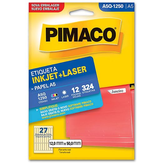 etiqueta inkjet laser a5 q1250 324 unidades etiqueta inkjet laser a5 q1250 324 unidades