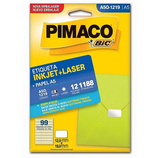 etiqueta inkjet laser a5 q1219 1188 unidades etiqueta inkjet laser a5 q1219 1188 unidades