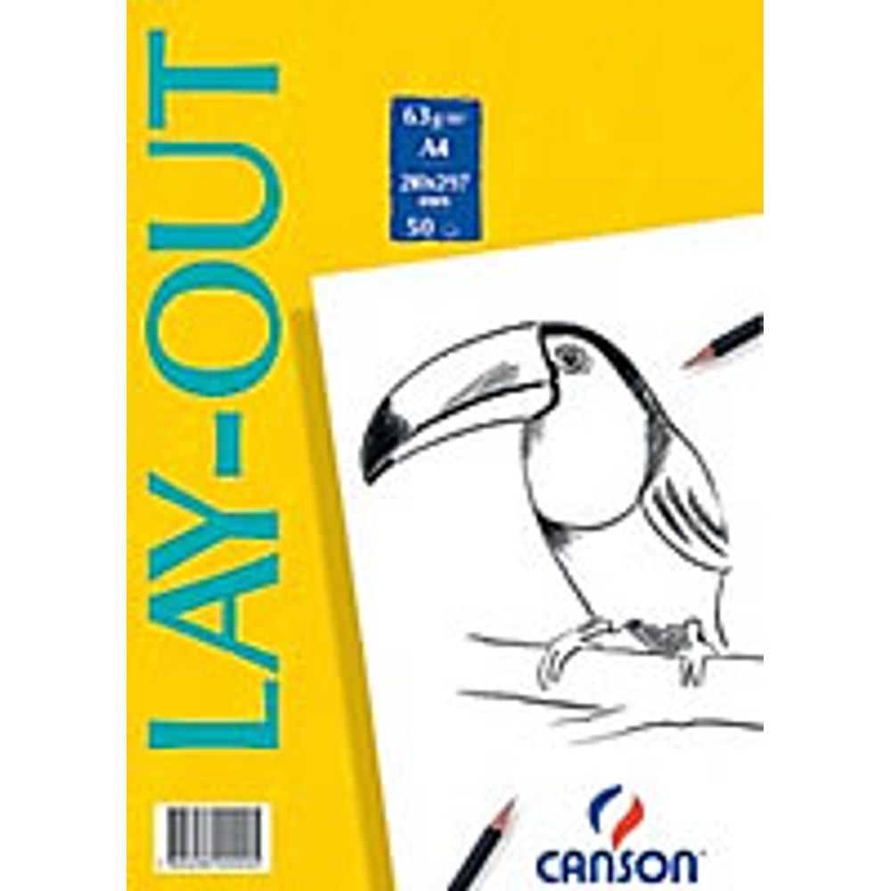 Bloco Lay Out A4 Sem Margem 50f 60g63g Canson Livrarias Curitiba 3386