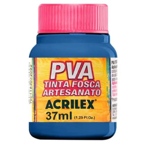 tinta pva plástica 37ml azul turquesa