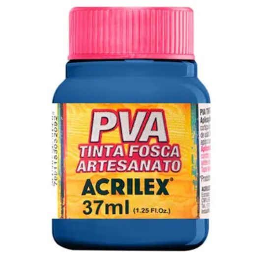 tinta pva plástica 37ml azul turquesa tinta pva plástica 37ml azul turquesa