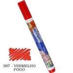 caneta para tecidos vermelho fogo acrilpen 507 acrilex caneta para tecidos vermelho fogo acrilpen 507 acrilex