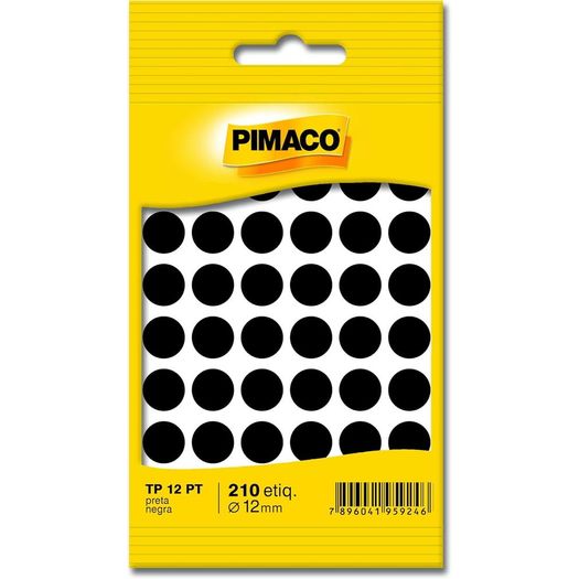 etiqueta tp 12 redonda 210 unidades preta etiqueta tp 12 redonda 210 unidades preta