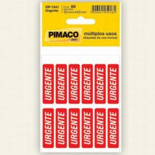 Etiqueta Op 1341 60 Unidades Urgente Pimaco Blister Etiqueta Op 1341 60 Unidades Urgente Pimaco Blister