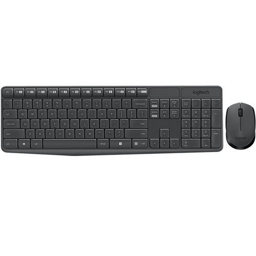 kit teclado + mouse wireless mk235 - logitech