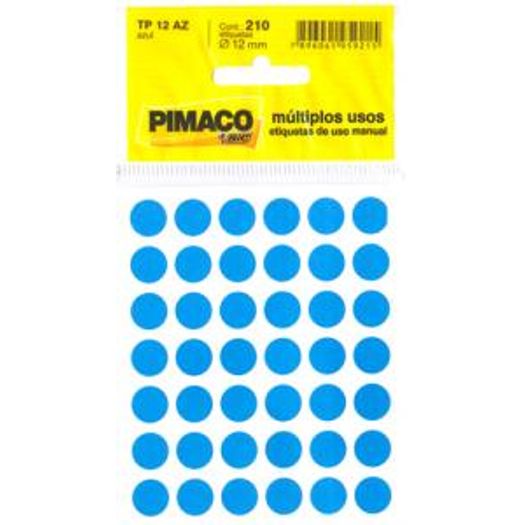 etiqueta tp 12 redonda 210 unidades azul etiqueta tp 12 redonda 210 unidades azul