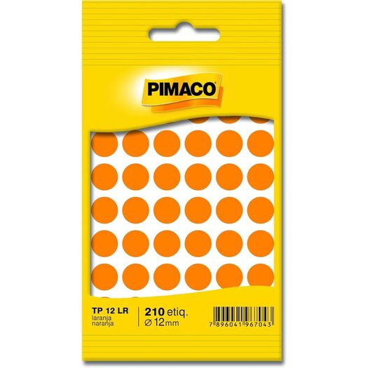 etiqueta tp 12 redonda 210 unidades laranja etiqueta tp 12 redonda 210 unidades laranja