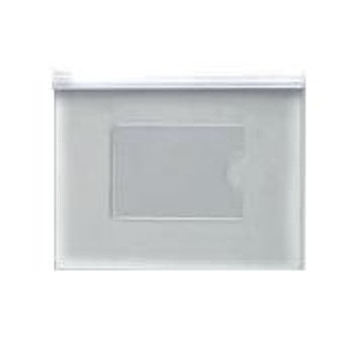 pasta com ziper slide e porta cartão transparente cristal 18,5x23,5cm dz34 yes