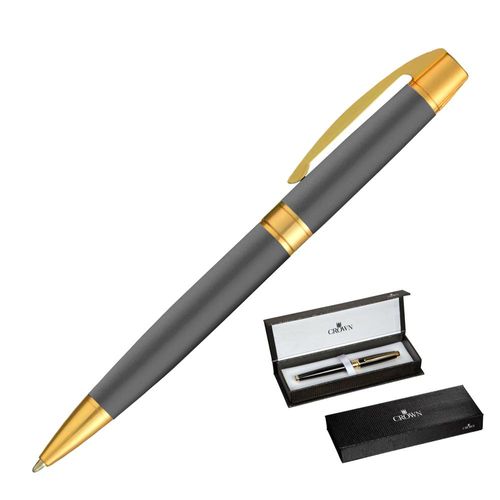 caneta esferográfica master gold fumê ex19968f crown