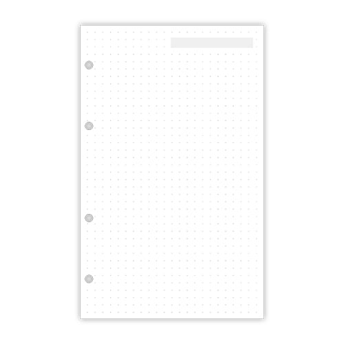 refil para organizador planner pontilhado 30 folhas