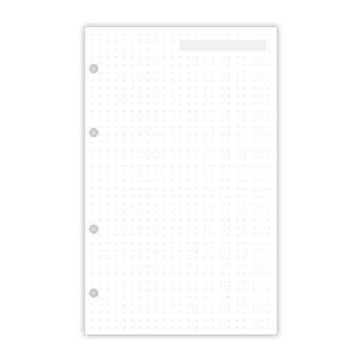 refil para organizador planner pontilhado 30 folhas refil para organizador planner pontilhado 30 folhas