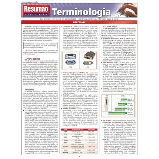 resumão terminologia resumão terminologia