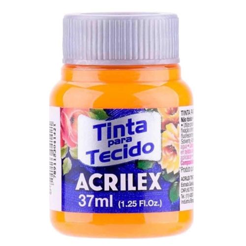 tinta tecido 37ml laranja