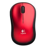 mouse wireless m185 vermelho - logitech
