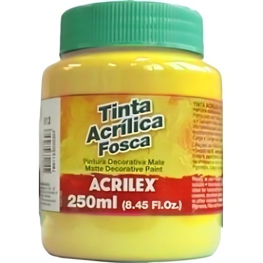 tinta acrílica fosca 250ml amarelo ouro tinta acrílica fosca 250ml amarelo ouro