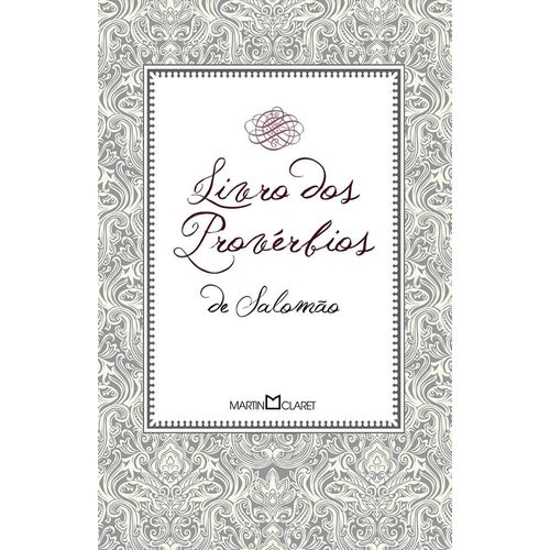 livro dos provérbios de salomão - martin claret