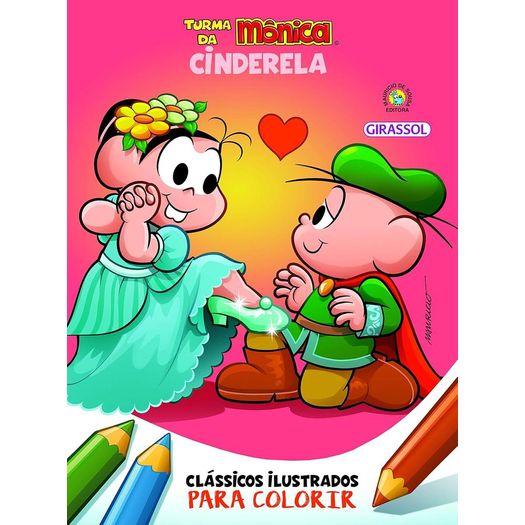 clássicos ilustrados para colorir - cinderela