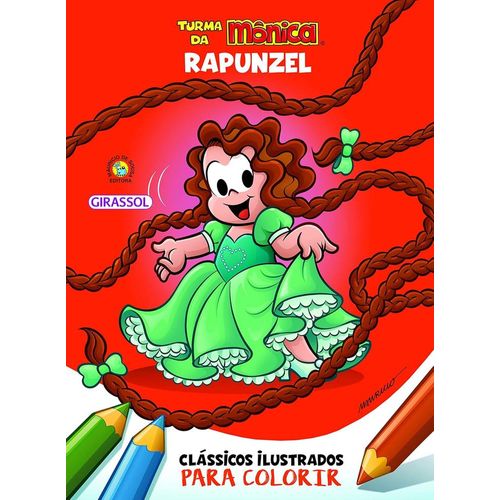 clássicos ilustrados para colorir - rapunzel