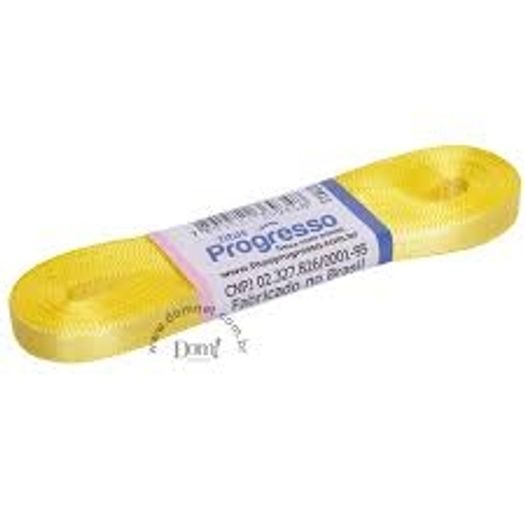 Fita De Cetim N1 Mimosa Amarela 10m Fita De Cetim N1 Mimosa Amarela 10m