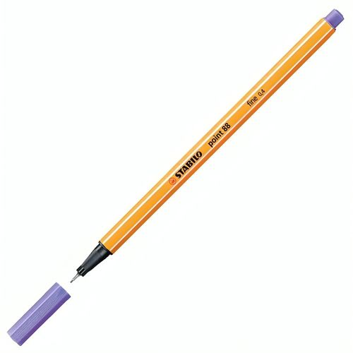 caneta stabilo 0,4mm violeta 88/55