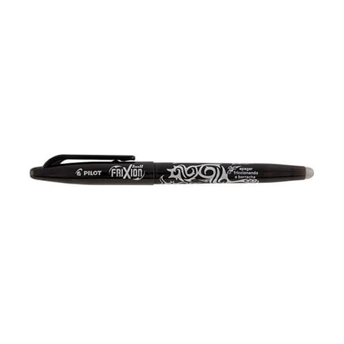 caneta esferográfica 0,7mm preta apagável frixion ball