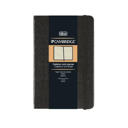 caderno executivo com elástico com pauta