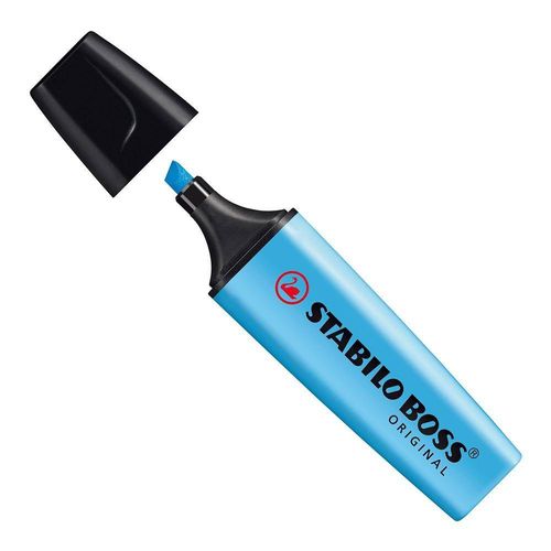 caneta marca-texto azul boss stabilo 70/31 sertic - avulso varejo