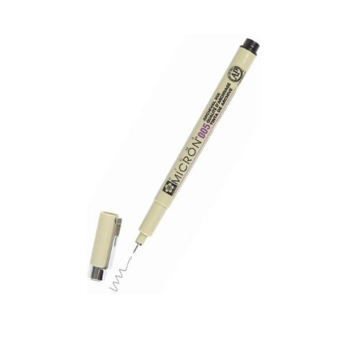 caneta nankin 005-0,20mm pigma micron preta miwa avulso varejo c12
