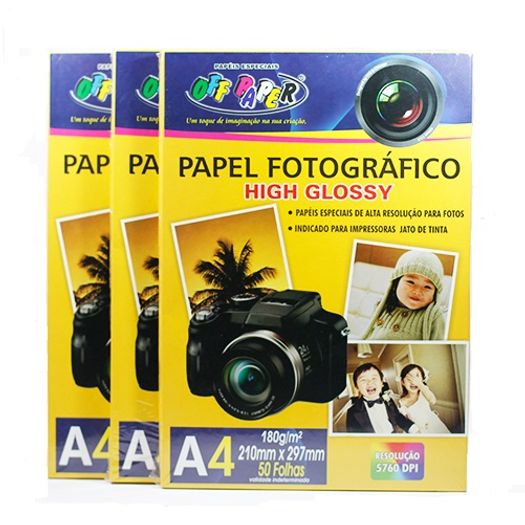 Papel Fotografico A4 180 Gramas 50folhas 00059 Off Paper Livrarias Curitiba 3867