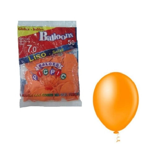 baloes-n-70-liso-laranja-50un-7007-pic-pic