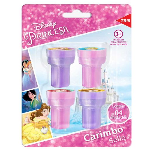 carimbo princesas disney 4 unidades carimbo princesas disney 4 unidades