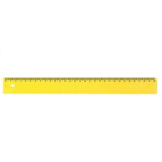 régua 30cm serena amarelo régua 30cm serena amarelo