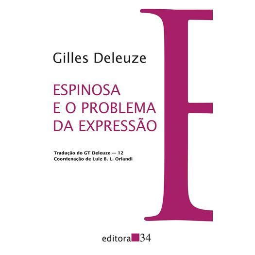 espinosa e o problema da expressão espinosa e o problema da expressão