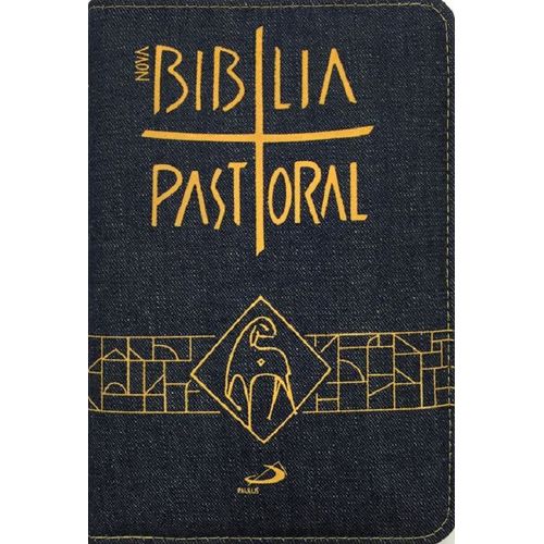 nova bíblia pastoral média - ziper jeans