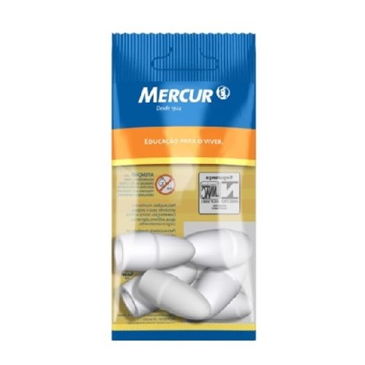 borracha ponteira branca 6 unidades borracha ponteira branca 6 unidades