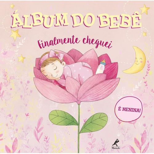 album do bebê finalmente cheguei - é menina!