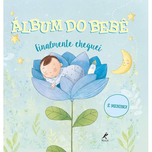 álbum do bebê finalmente cheguei - é menino!