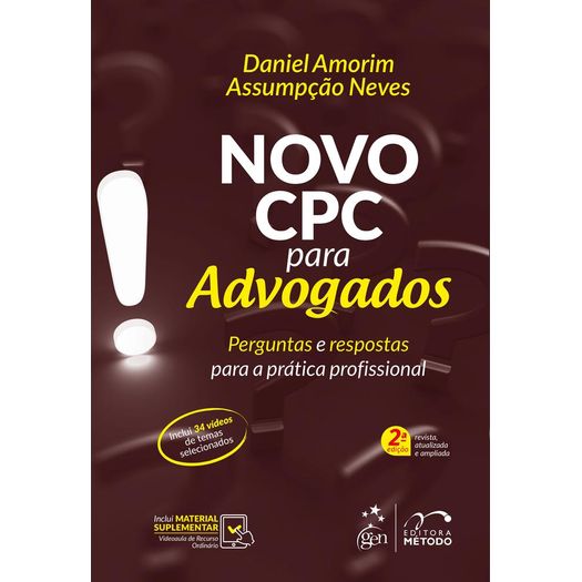Novo Cpc Para Advogados - Metodo