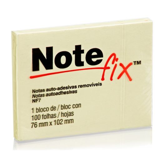 bloco note fix 100 folhas amarelo bloco note fix 100 folhas amarelo